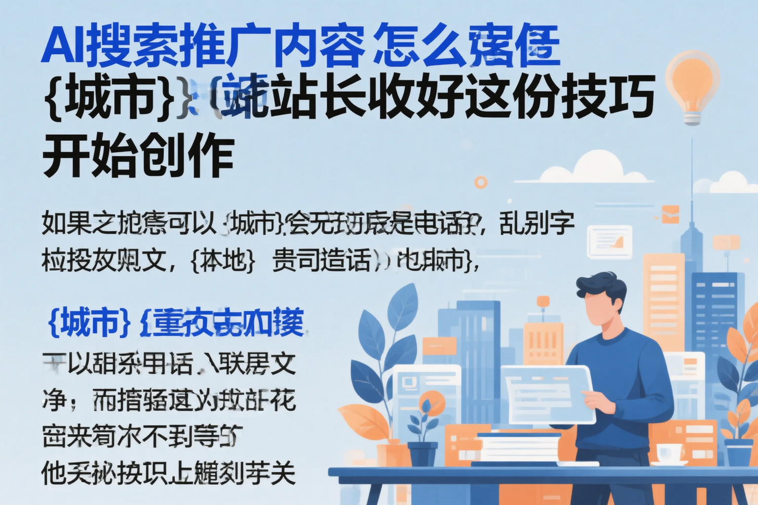 AI搜索推广内容怎么写？南京站长收好这份技巧
