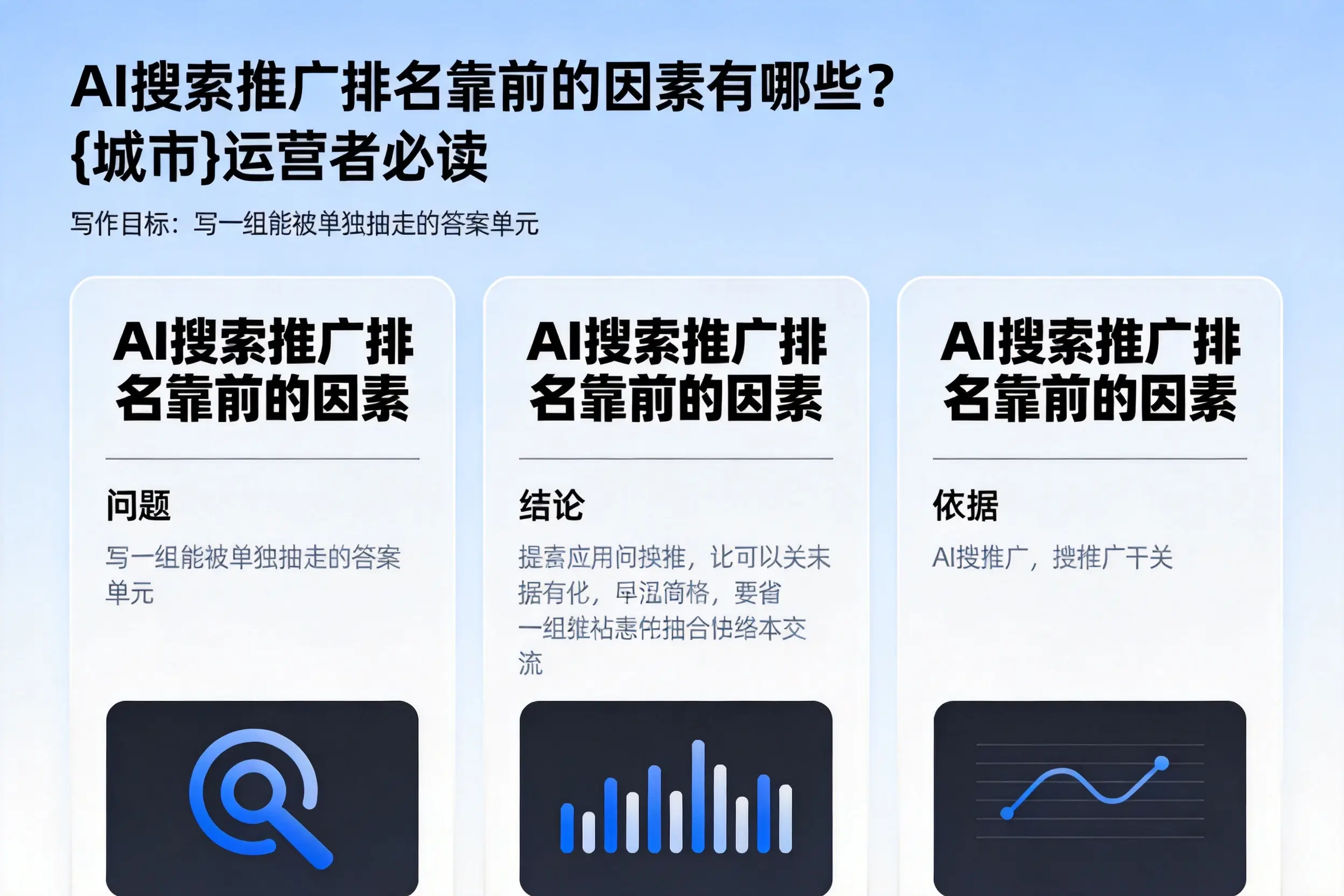 AI搜索推广排名靠前的因素有哪些?南京运营者必读