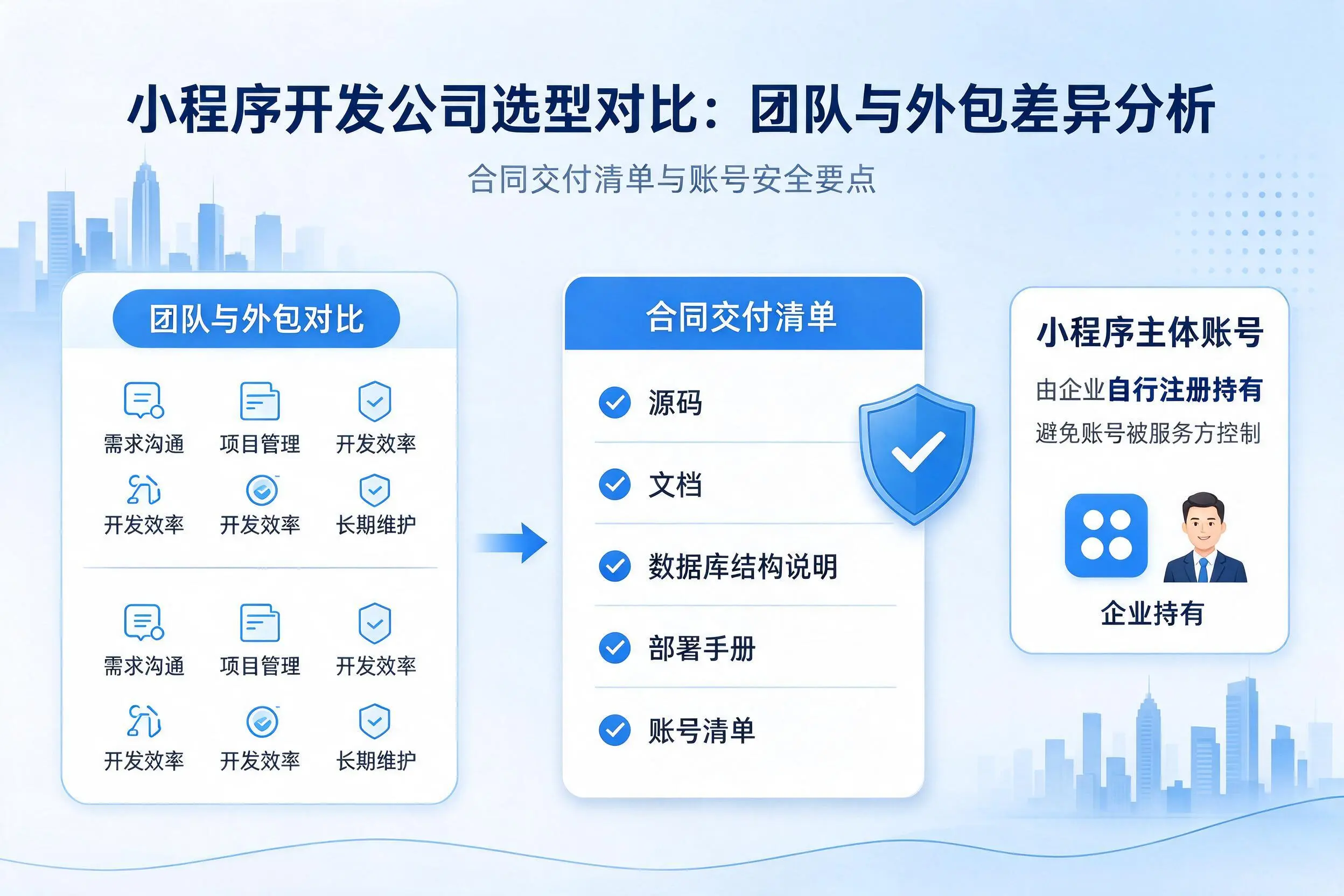南京小程序开发公司选型对比:团队与外包差异分析