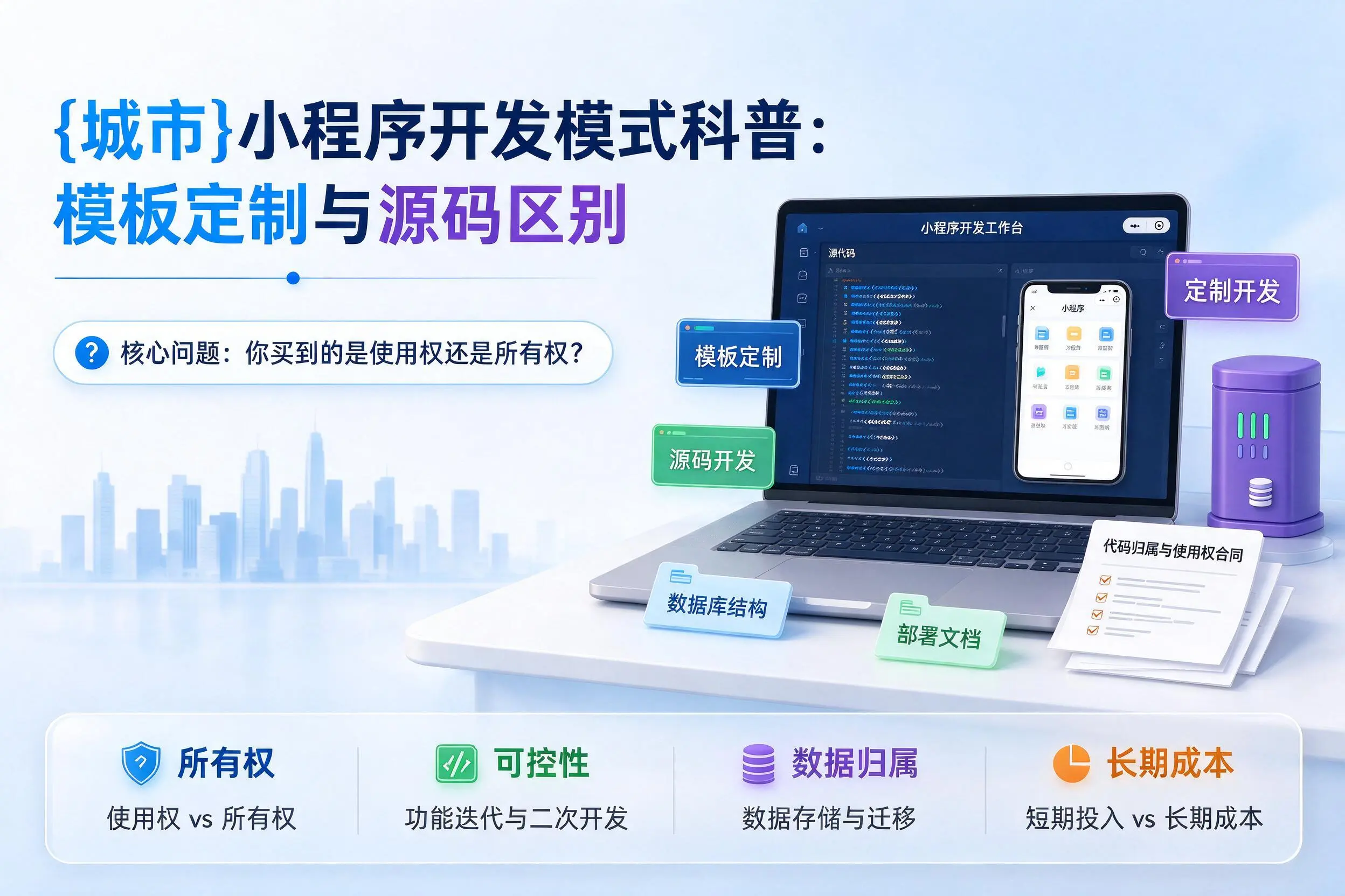 南京小程序开发模式科普：模板定制与源码区别