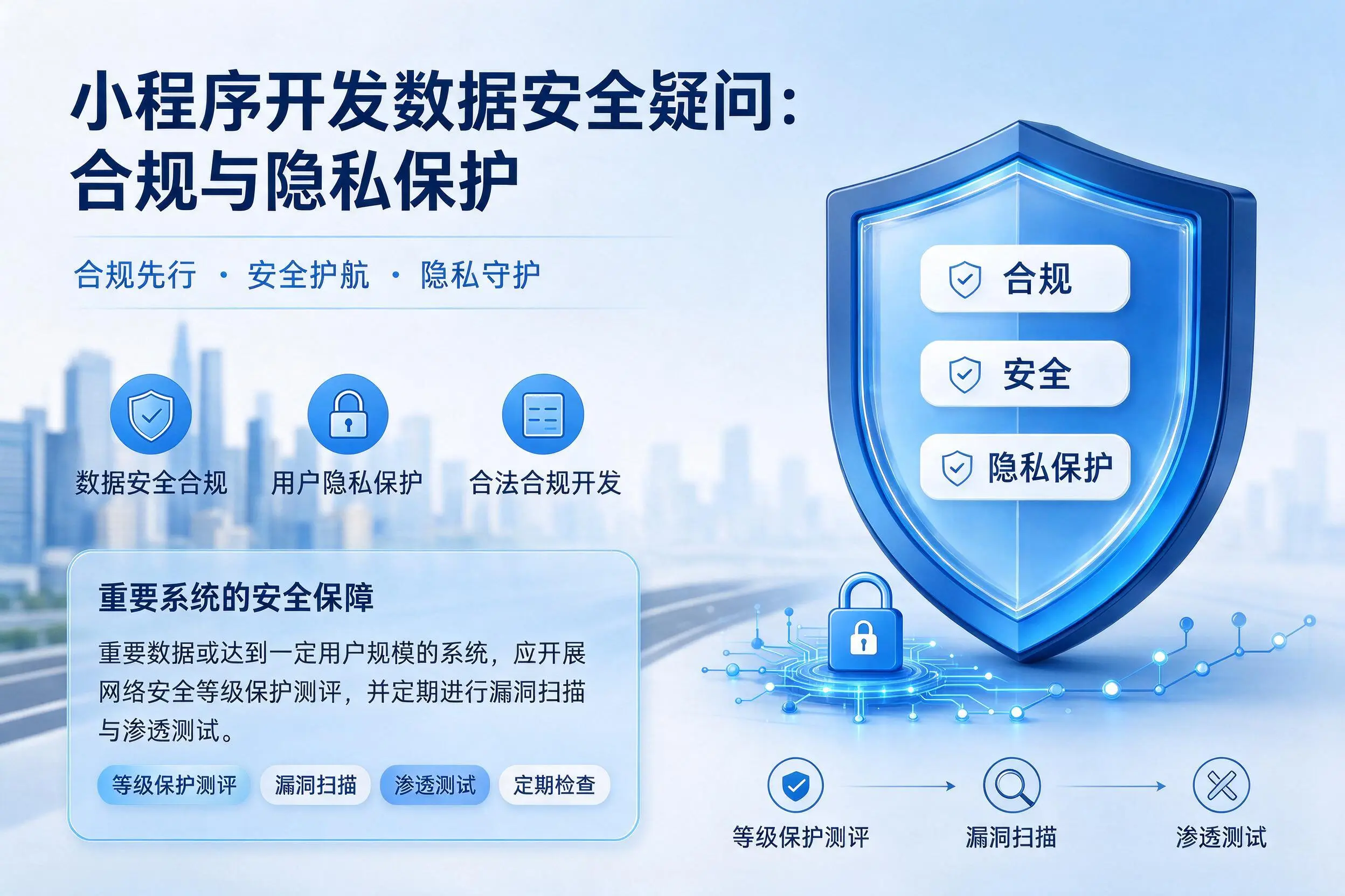 南京小程序开发数据安全疑问:合规与隐私保护