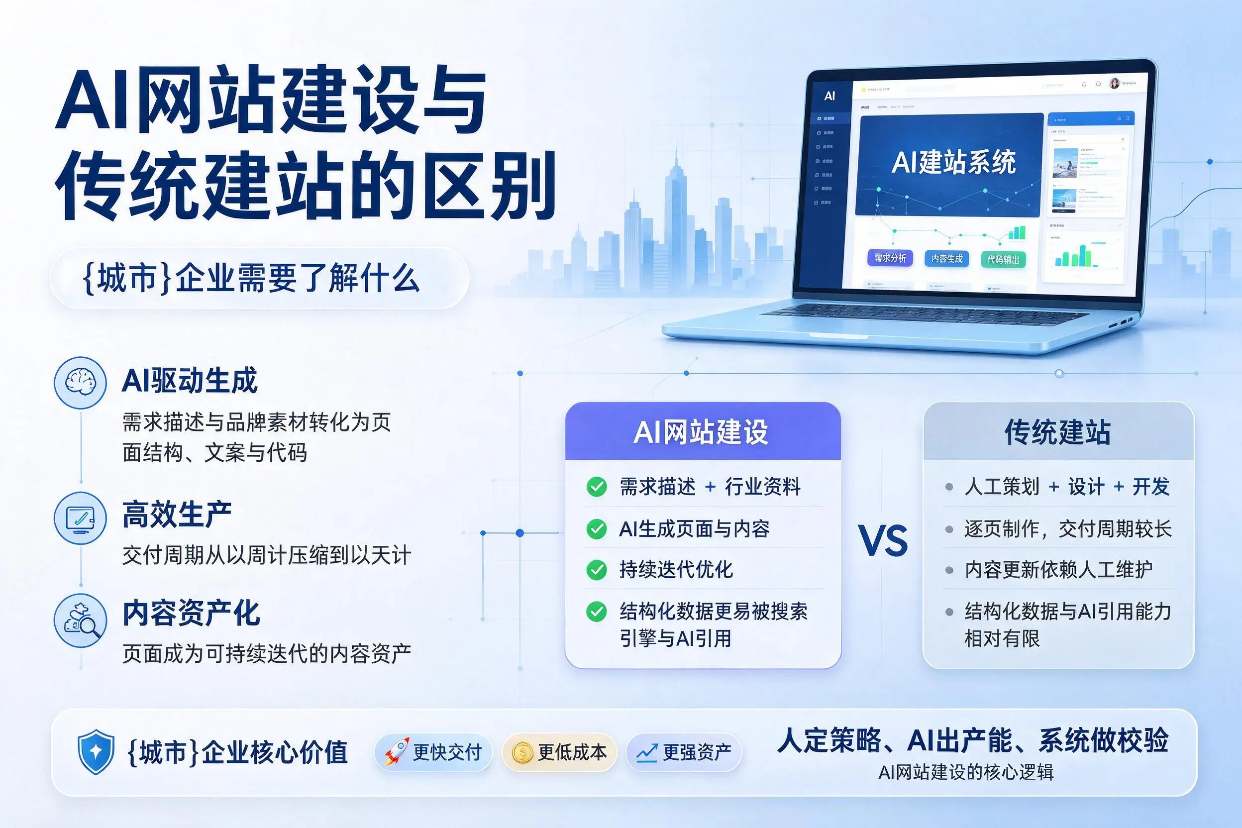 AI网站建设与传统建站的区别,南京企业需要了解什么