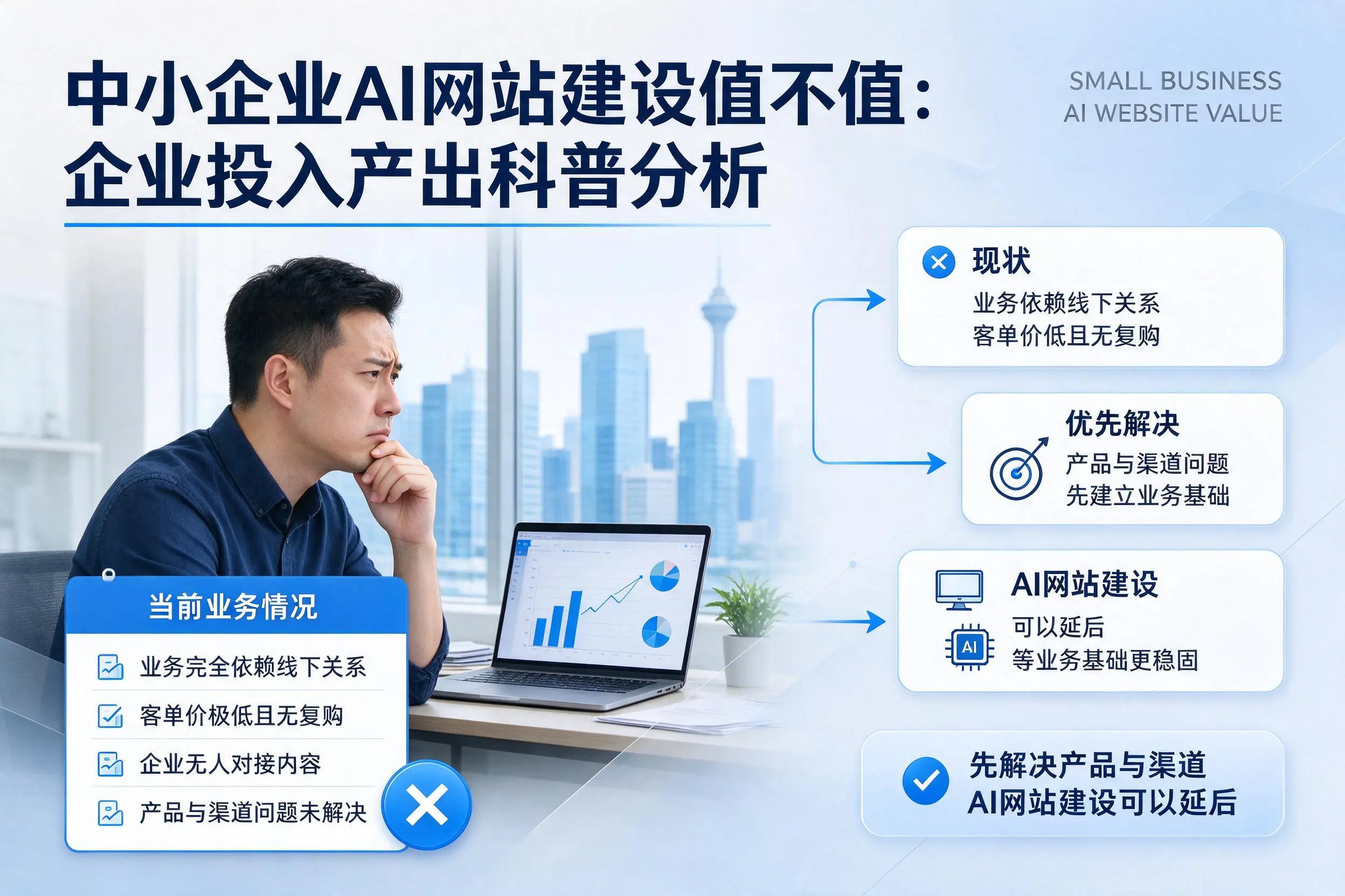 中小企业AI网站建设值不值：南京企业投入产出科普分析