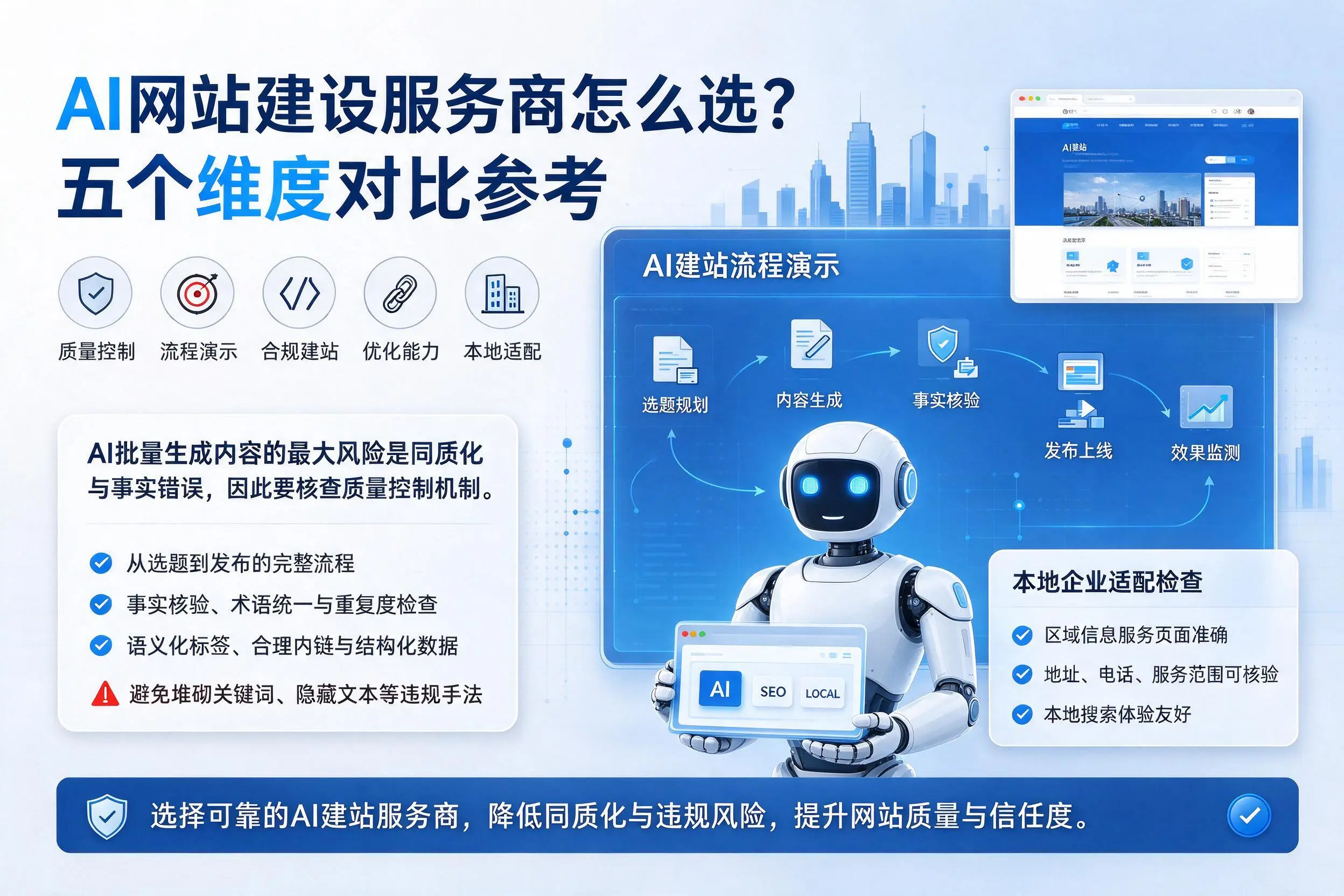 南京AI网站建设服务商怎么选?五个维度对比参考