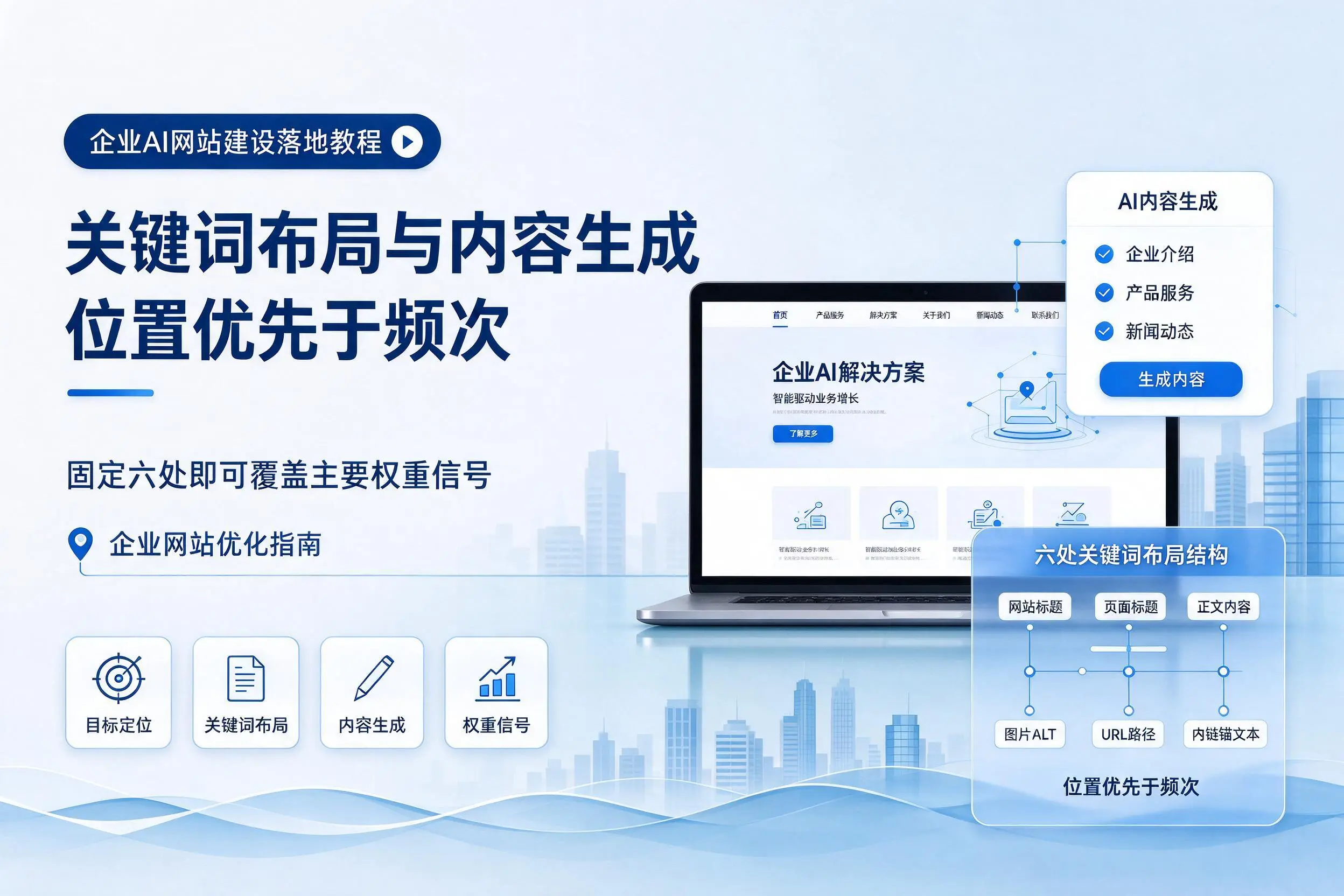 南京企业AI网站建设落地教程:关键词布局与内容生成